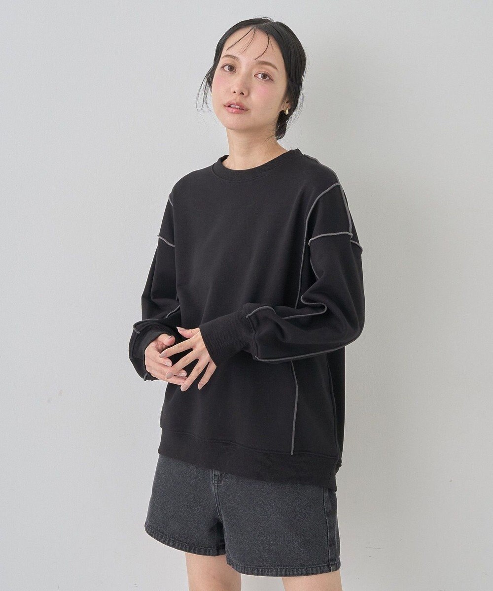 earth music&ecology 配色ルーズチュニック 