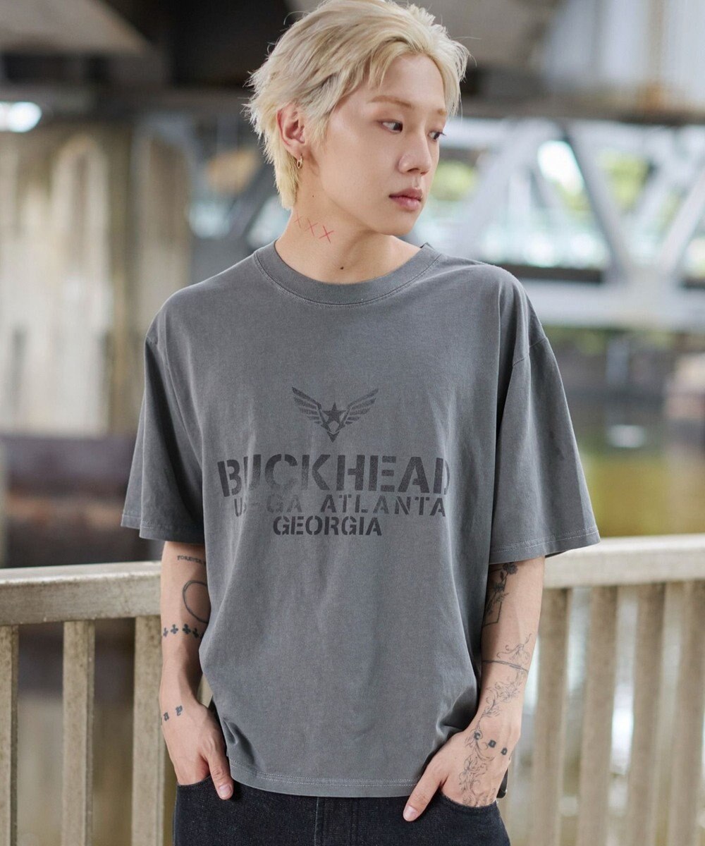 WEGO 【ユニセックス着用ITEM/MLサイズ展開】ステンシルロゴグラフィックT（SS） 