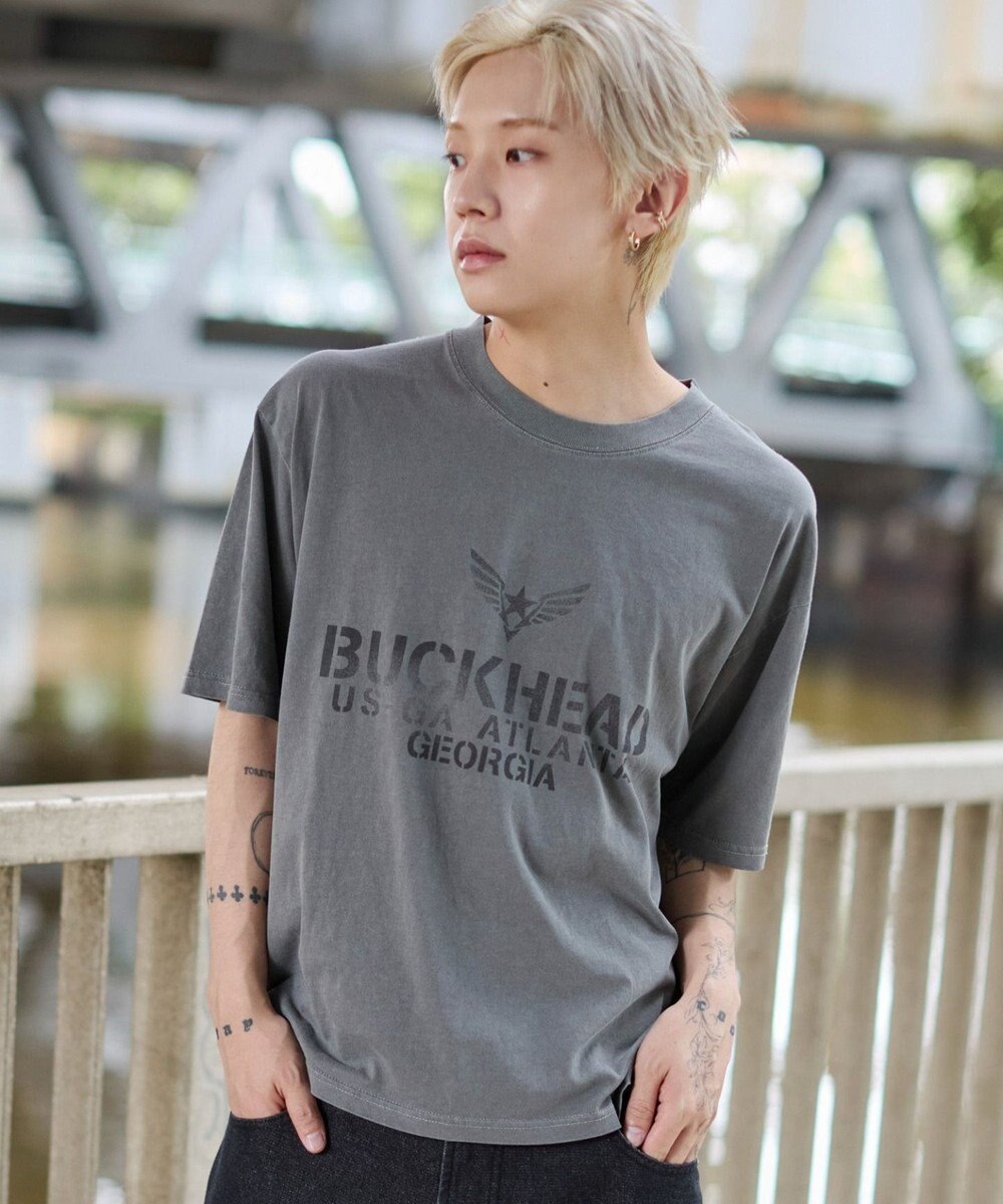 WEGO 【ユニセックス着用ITEM/MLサイズ展開】ステンシルロゴグラフィックT（SS） 