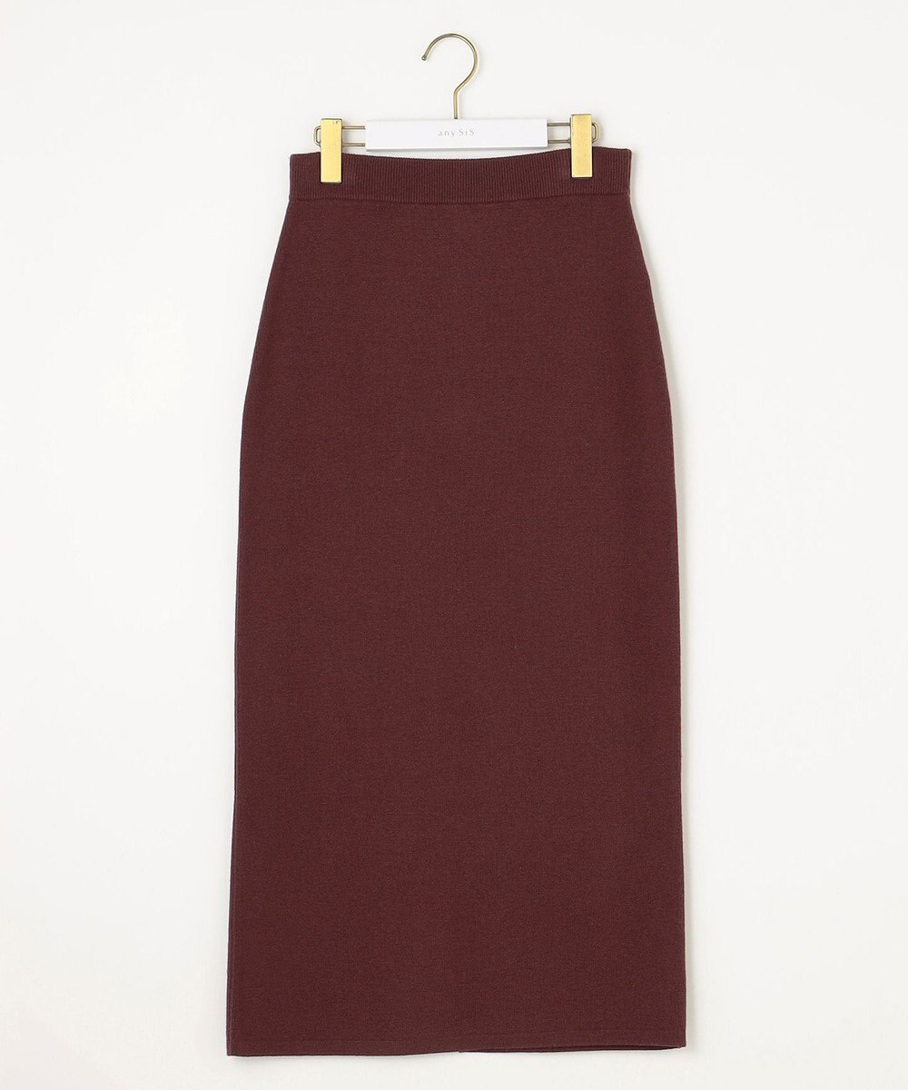ANY SIS 【洗える・セットアップ可】アンチピリング総針ニット スカート 