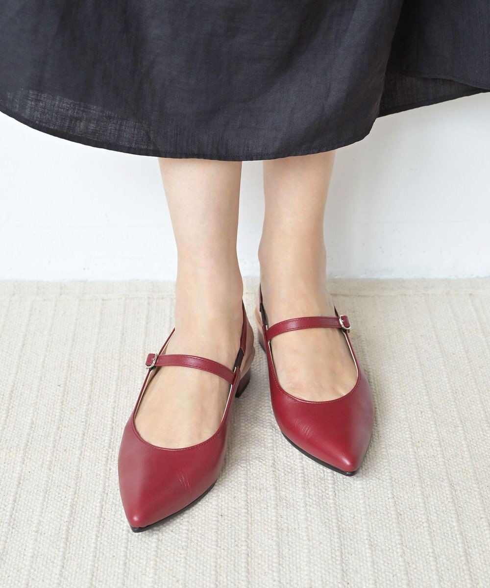 Pointer 日本製 本革ベルト付きミュール 