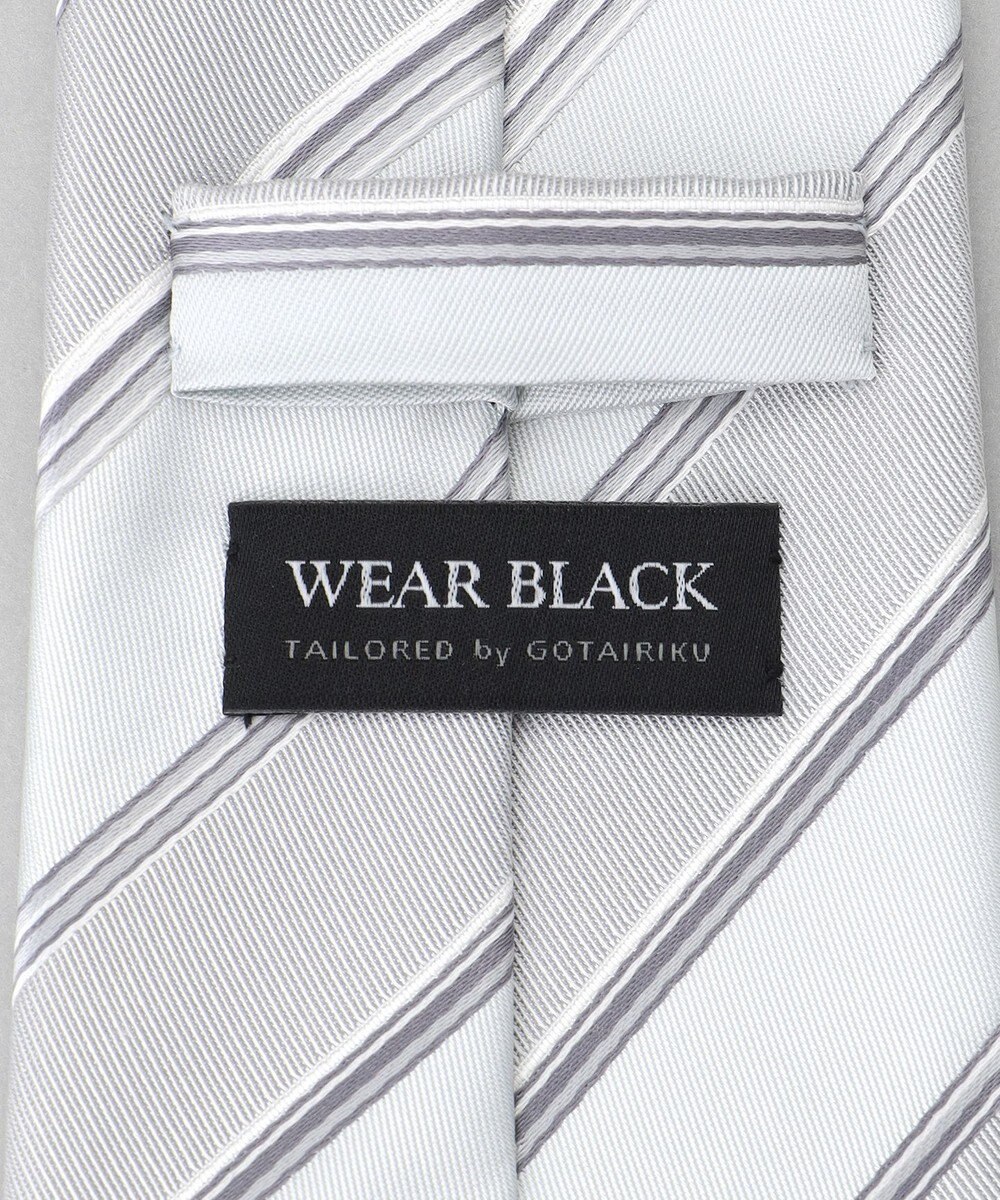 GOTAIRIKU 【WEAR BLACK】フォーマル用_ストライプ ネクタイ 