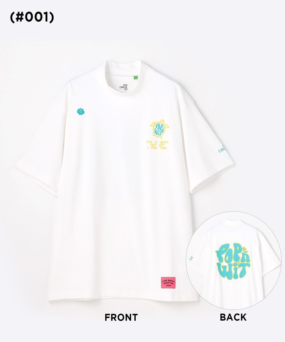 PW CIRCULUS 【MEN】POP＆WIT グラフィックモックネックT ゴルフ 