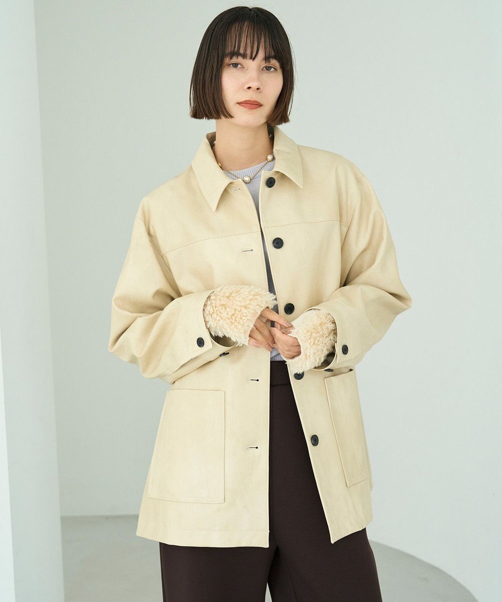 UNFILO L 【洗える】フェイクレザー ジャケット 