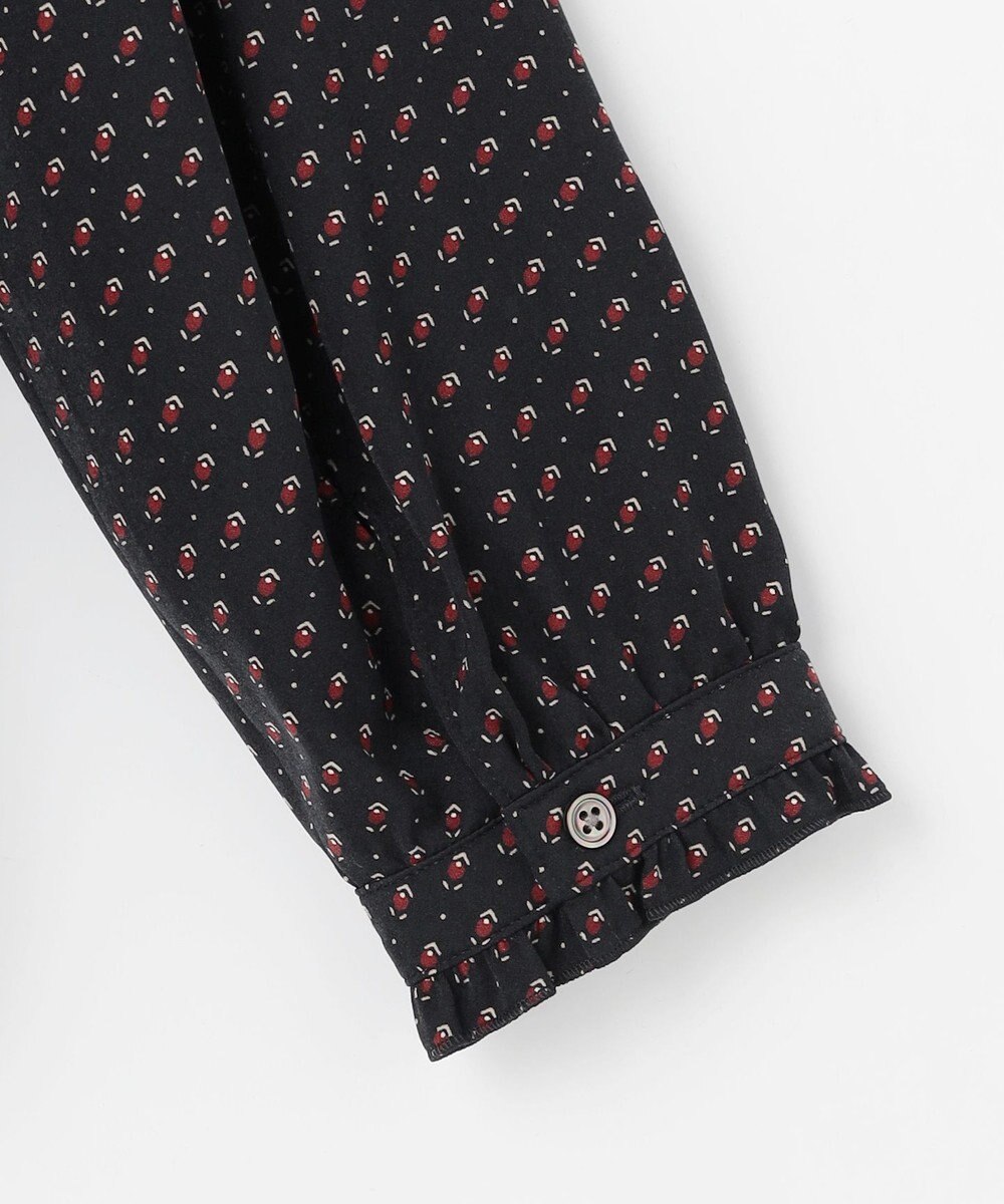 J.PRESS LADIES S スエード幾何プリント ブラウス 