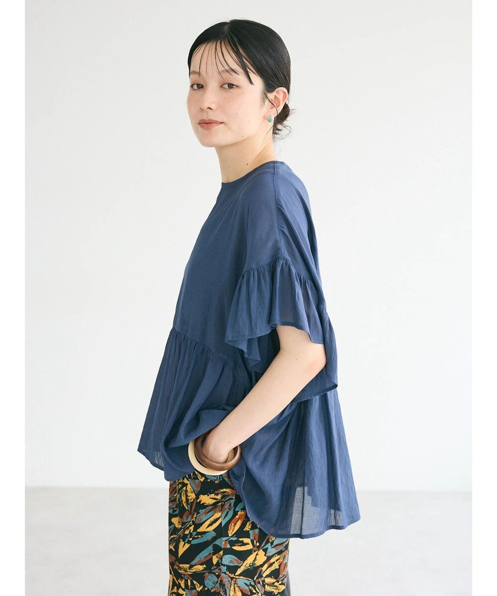 CRAFT STANDARD BOUTIQUE ウ゛ィンテージボイルティアード切替ブラウス 