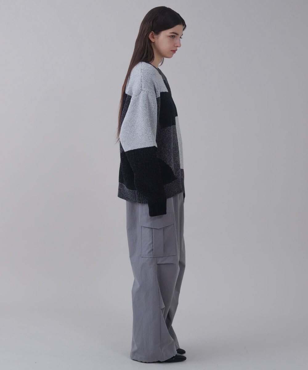 WEGO 【ユニセックス着用ITEM】ベロアモールカラーブロックプルオーバー 