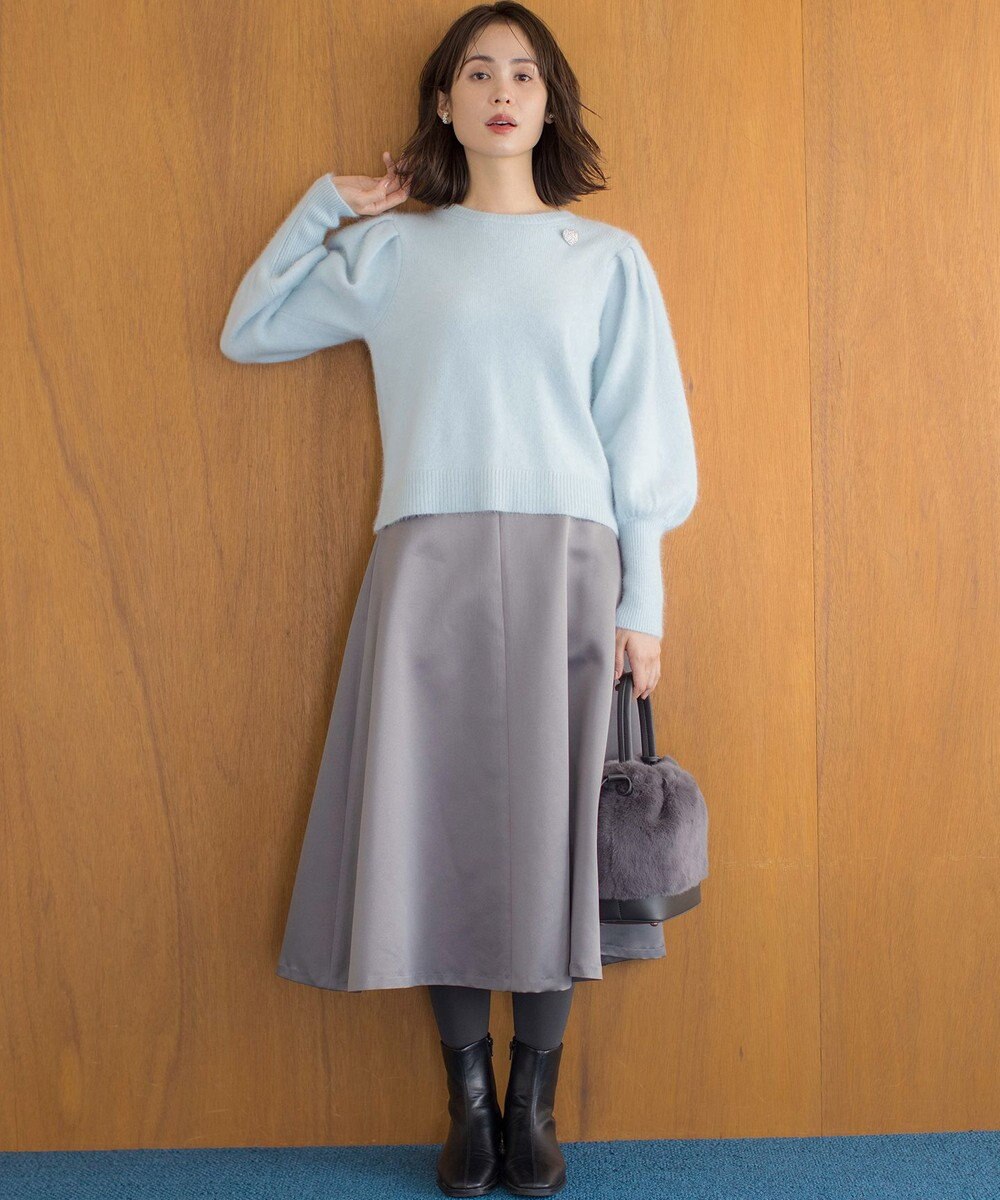 組曲 L マットサテンノーブルスカート 