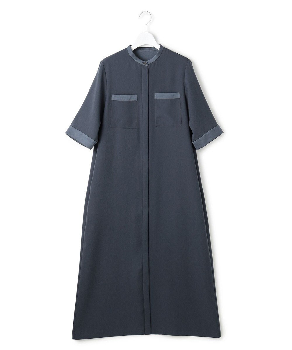 ICB 【先行予約】 FluidBackSatin シャツワンピース 