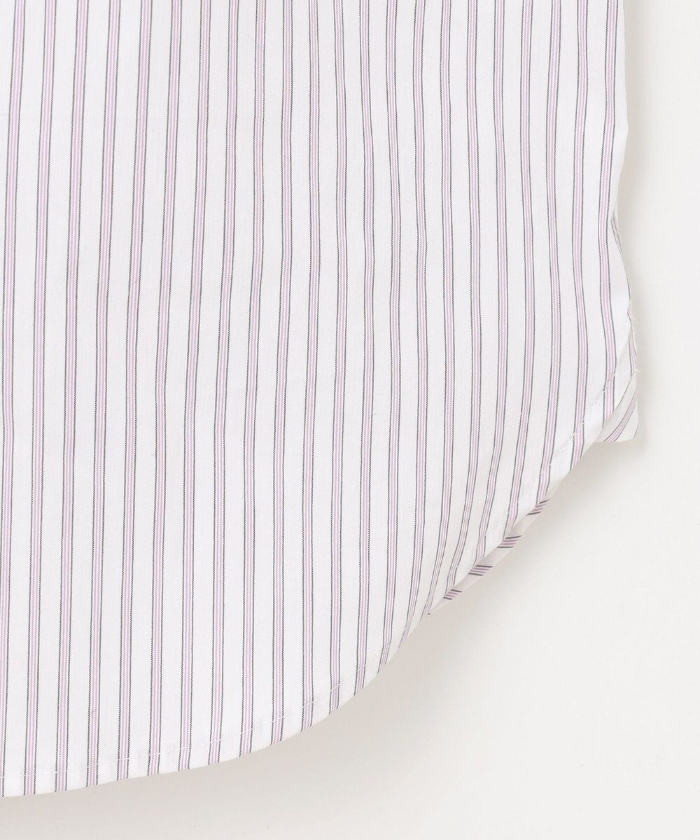 J.PRESS LADIES L 【洗える】BEZ ストライプ シャツカラー ブラウス 