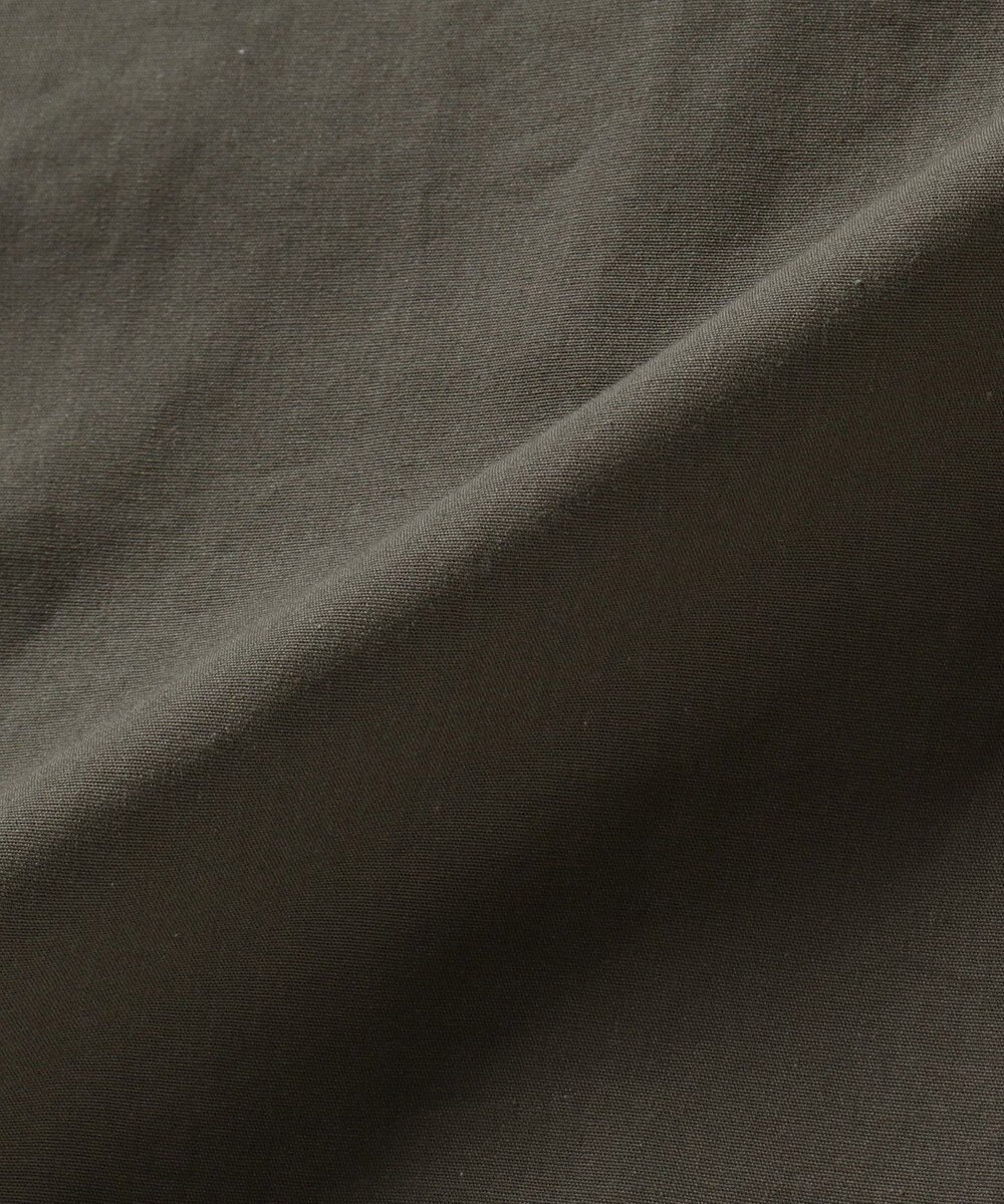 WHITE MAILS COTTON PAPER  POPLIN BAND COLLAR DOLMAN SLEEVE SHIRT　コットンポプリン 半袖シャツ 