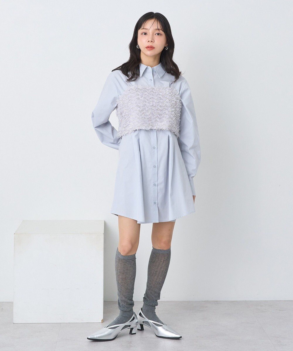 earth music&ecology ウエストタックシャツミニワンピース 