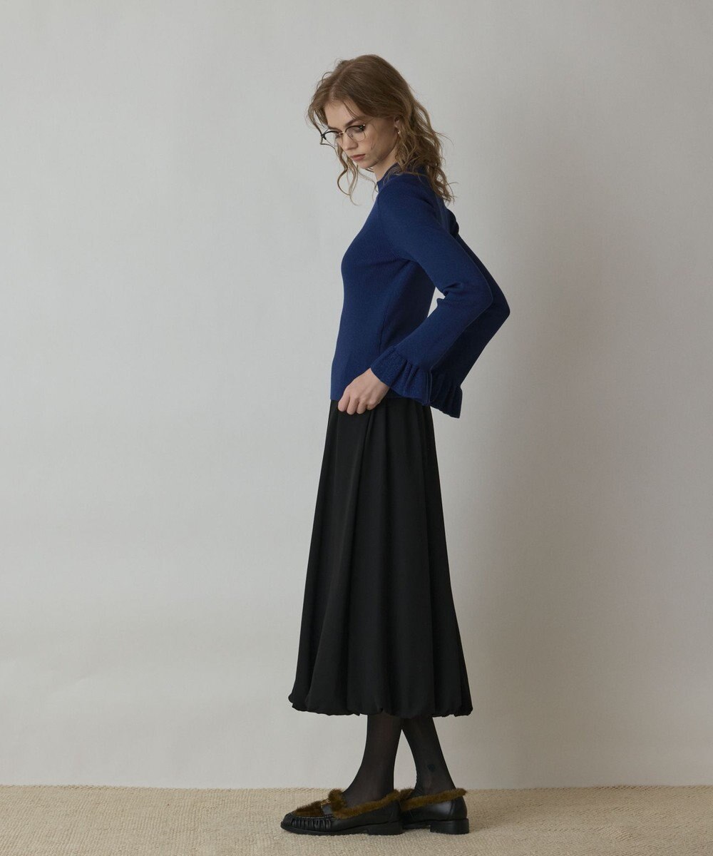 GRACE CONTINENTAL ラメリブニットトップ 