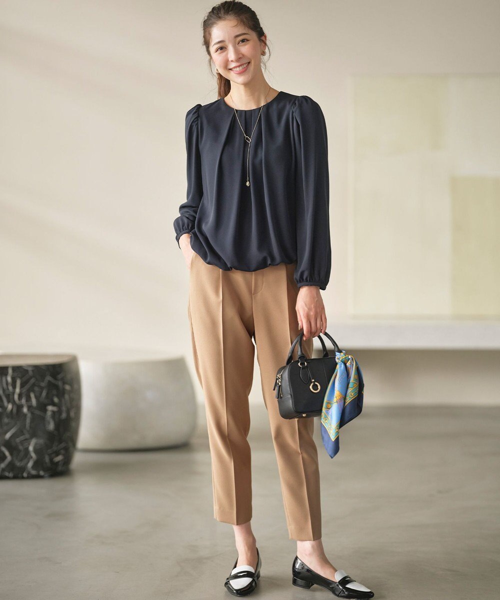 組曲 L 【WEB限定】ジョーゼットシフォン パフスリーブブラウス 