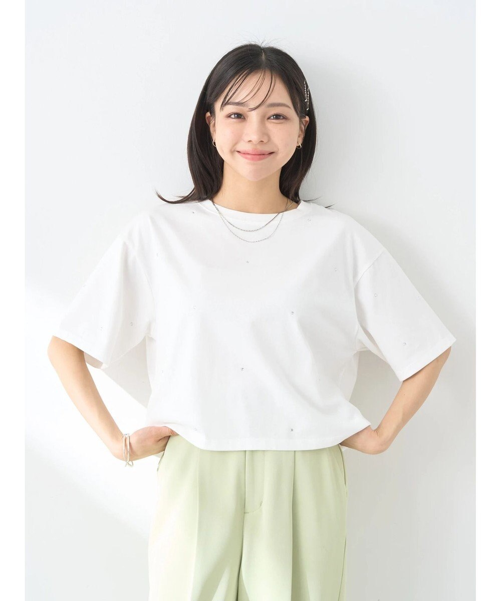 earth music&ecology キラキララインストーンプルオーバー 