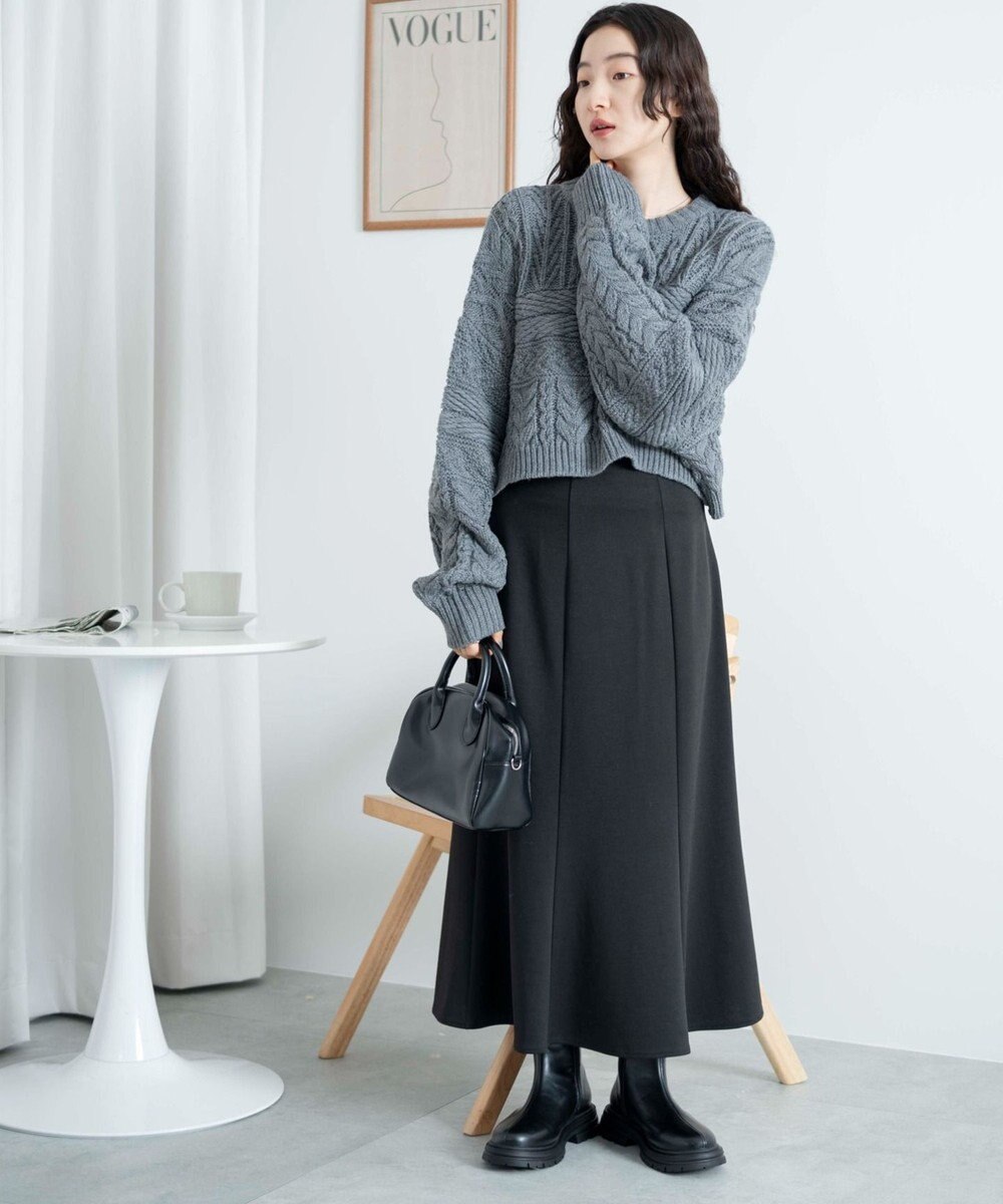 WEGO ケーブルショートニット 