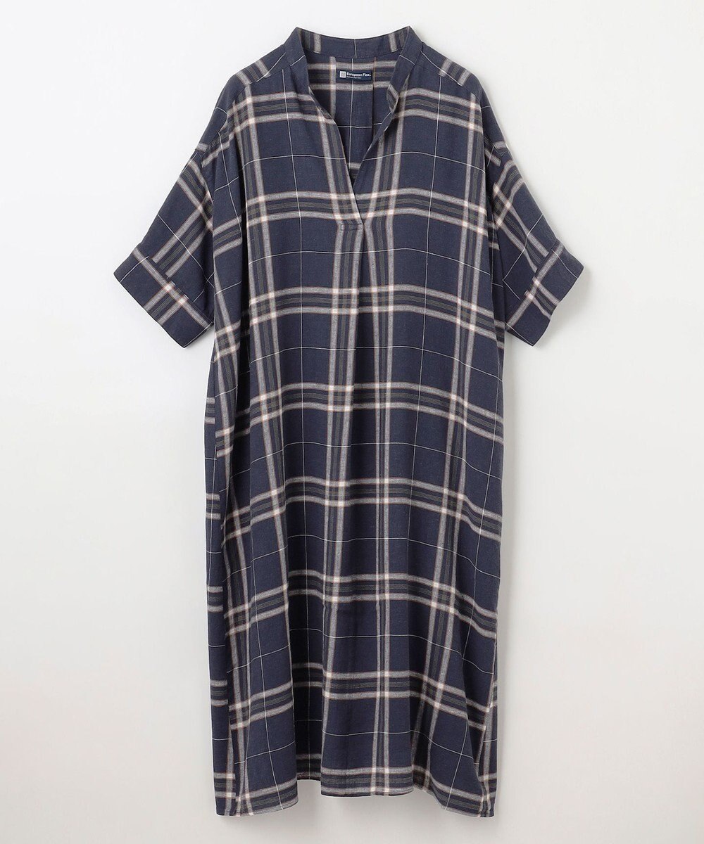 ANY L フレンチリネンシャツワンピース 