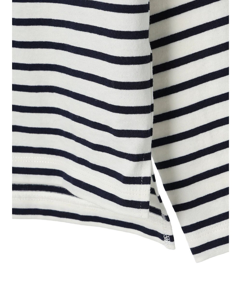 earth music&ecology レースボーダーカットソープルオーバー 