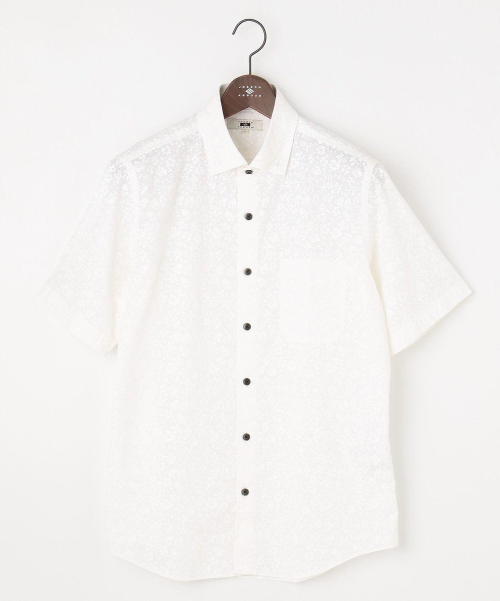 JOSEPH ABBOUD 【サスティナブル】コットンリヨセルリネンフラワープリント シャツ 