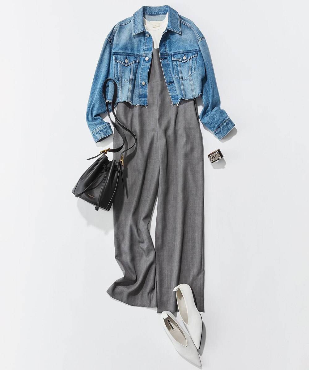 NAVE 【Nave】ウールポリエステルツイル オールインワン 