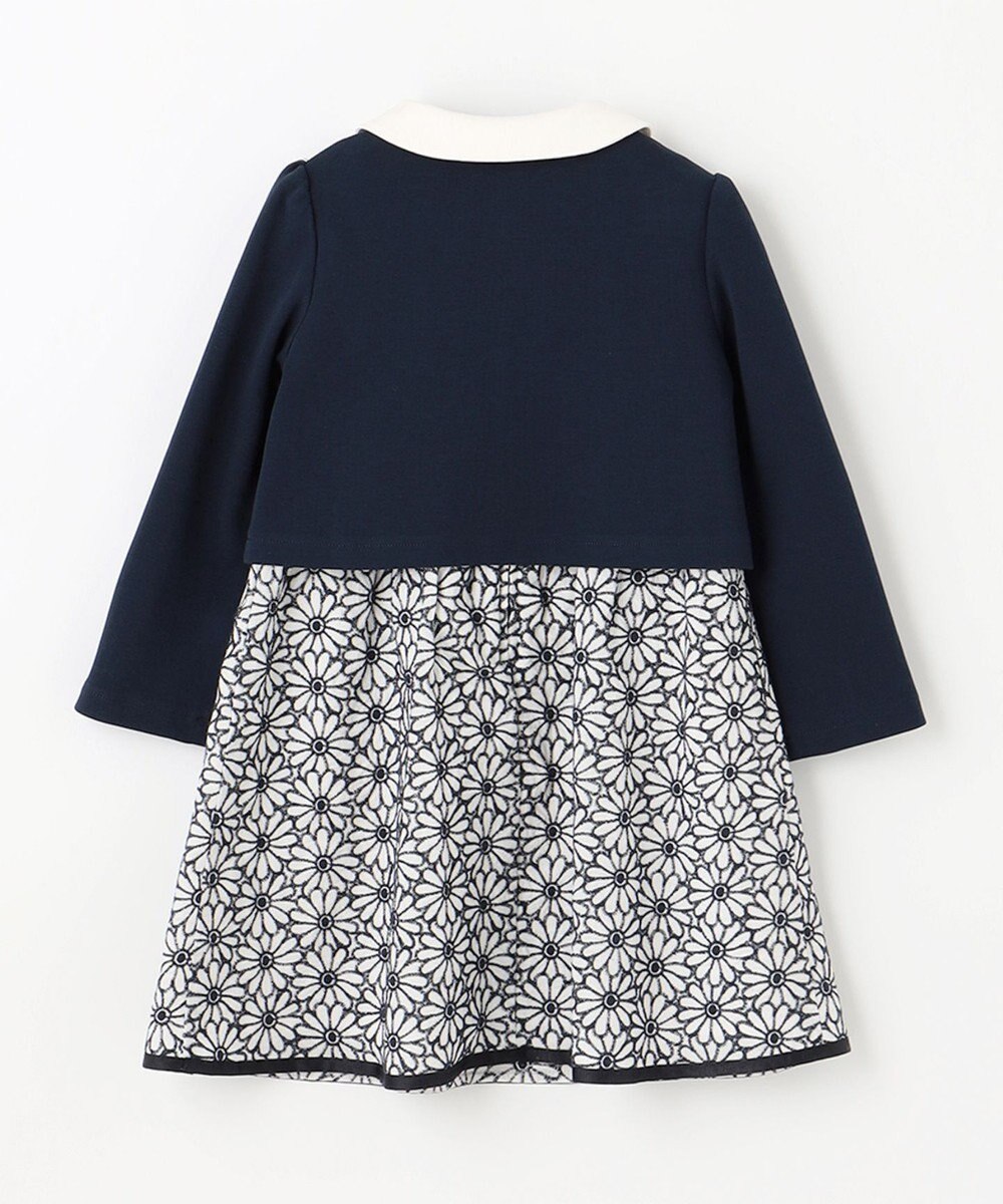 組曲 KIDS 【110-140cm】フラワー刺繍セットアップ 