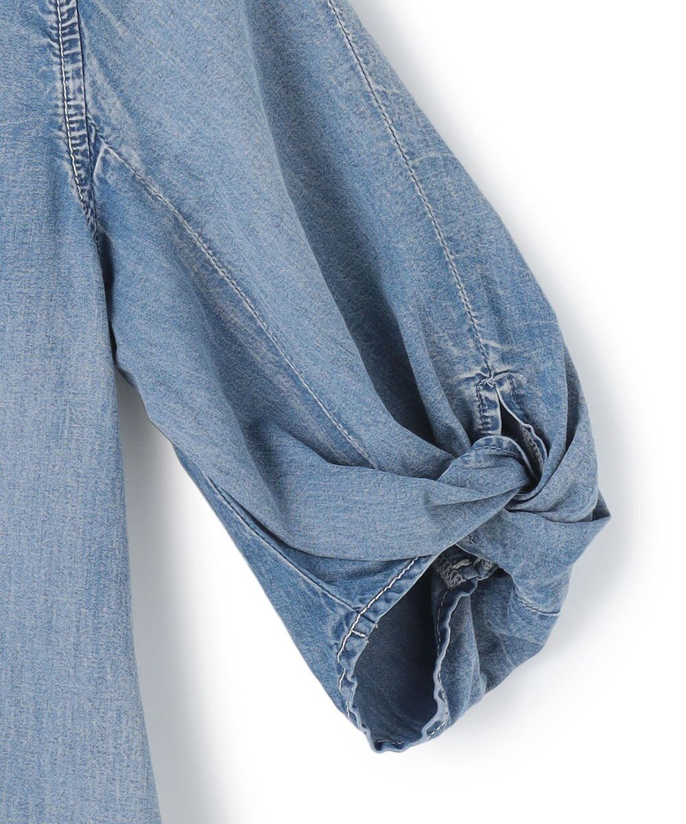 J.PRESS YORK STREET 【WOMEN】ライトダンガリー ツイストスリーブワンピ－ス 