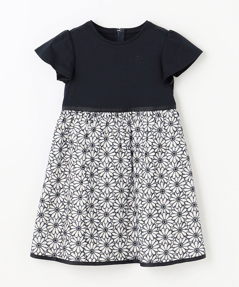 組曲 KIDS 【110-140cm】フラワー刺繍セットアップ 