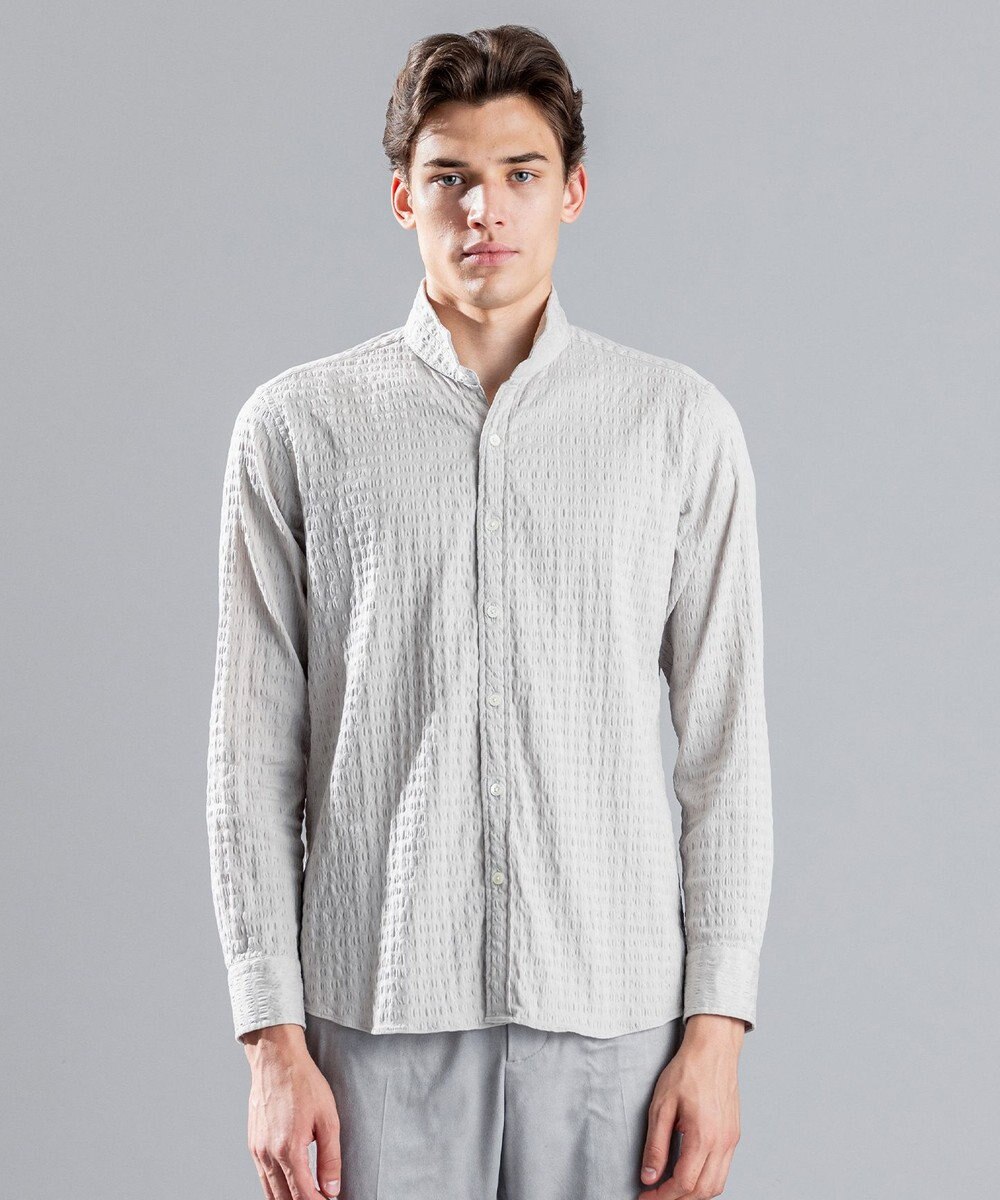 JOSEPH HOMME トリックジャガード　ウイングカラーシャツ 