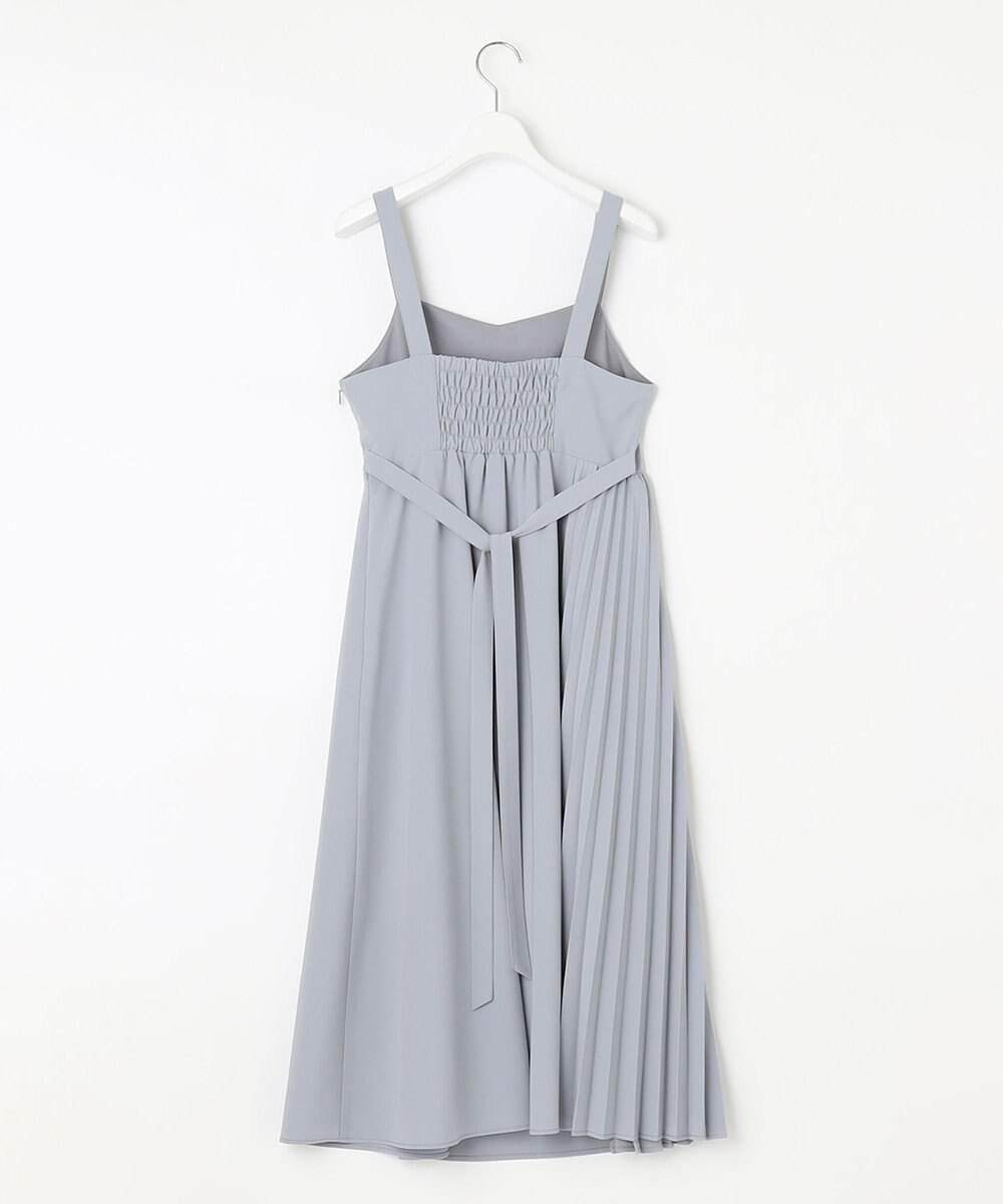 Feroux 【洗える】プリーツコンビ ジャンパースカート 