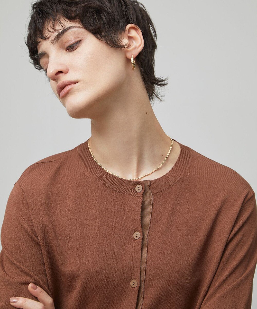 BEIGE， 【洗える】VALOIS / 半袖カーディガン 