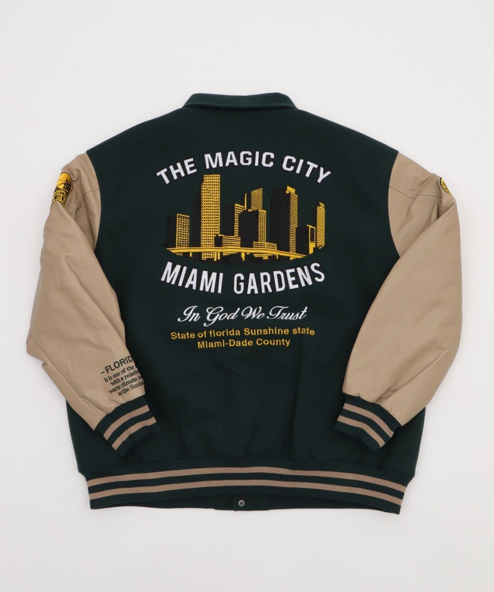 WEGO 【25年秋冬新作/ユニセックス着用ITEM/SMLサイズ展開】メルトンワッペンスタジャン 