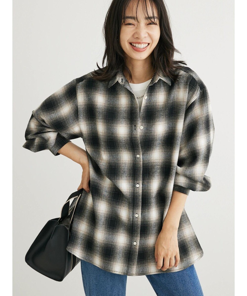Green Parks ネルチェックシャツ 