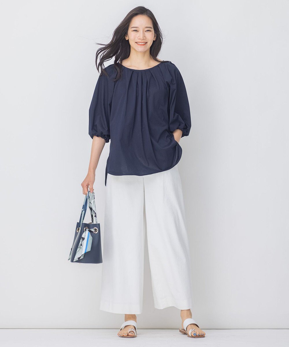 自由区 【接触冷感・吸水速乾・UVカット】パーフェクトパンツ ワイド 