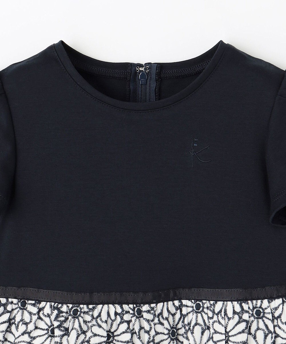 組曲 KIDS 【110-140cm】フラワー刺繍セットアップ 