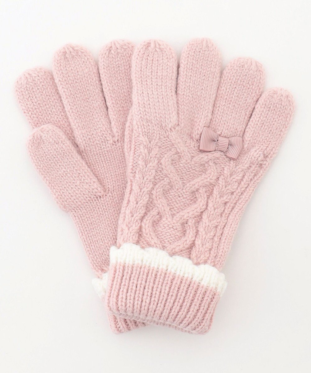 ANY KIDS ケーブルニット手袋 