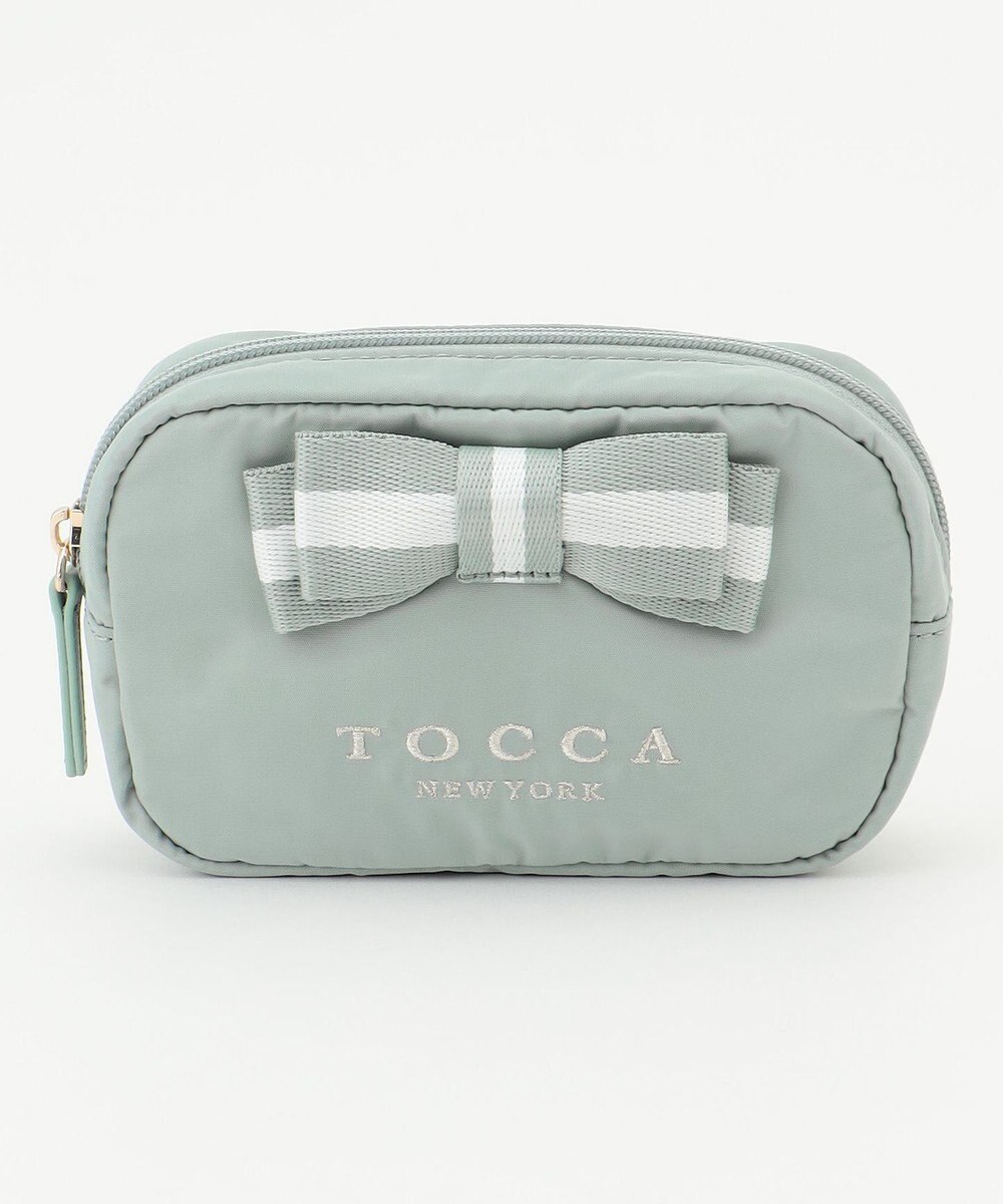 TOCCA 【WEB限定】BICOLOR RIBBON POUCH ポーチ 