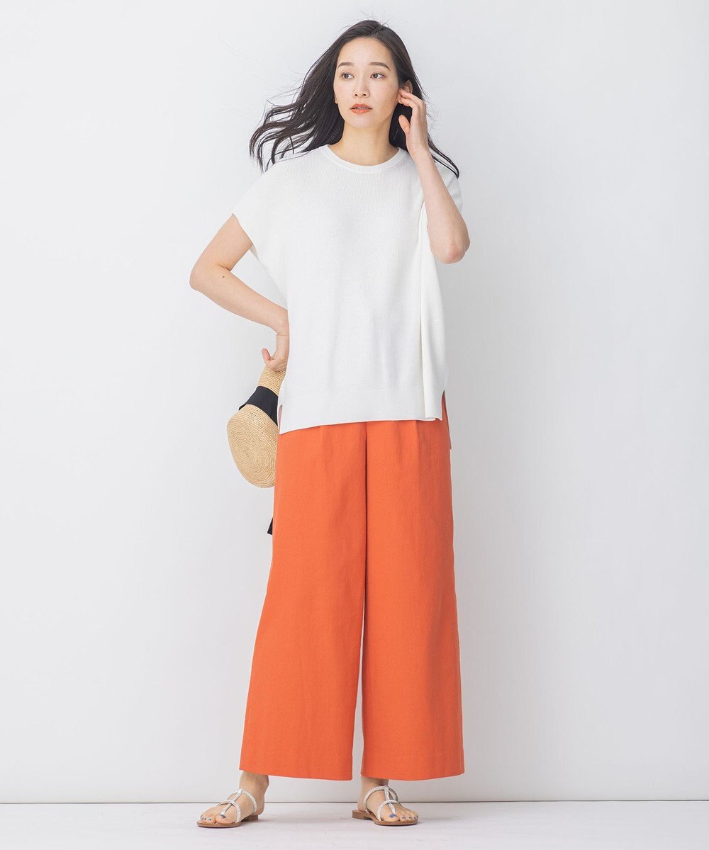 自由区 【接触冷感・吸水速乾・UVカット】パーフェクトパンツ ワイド 