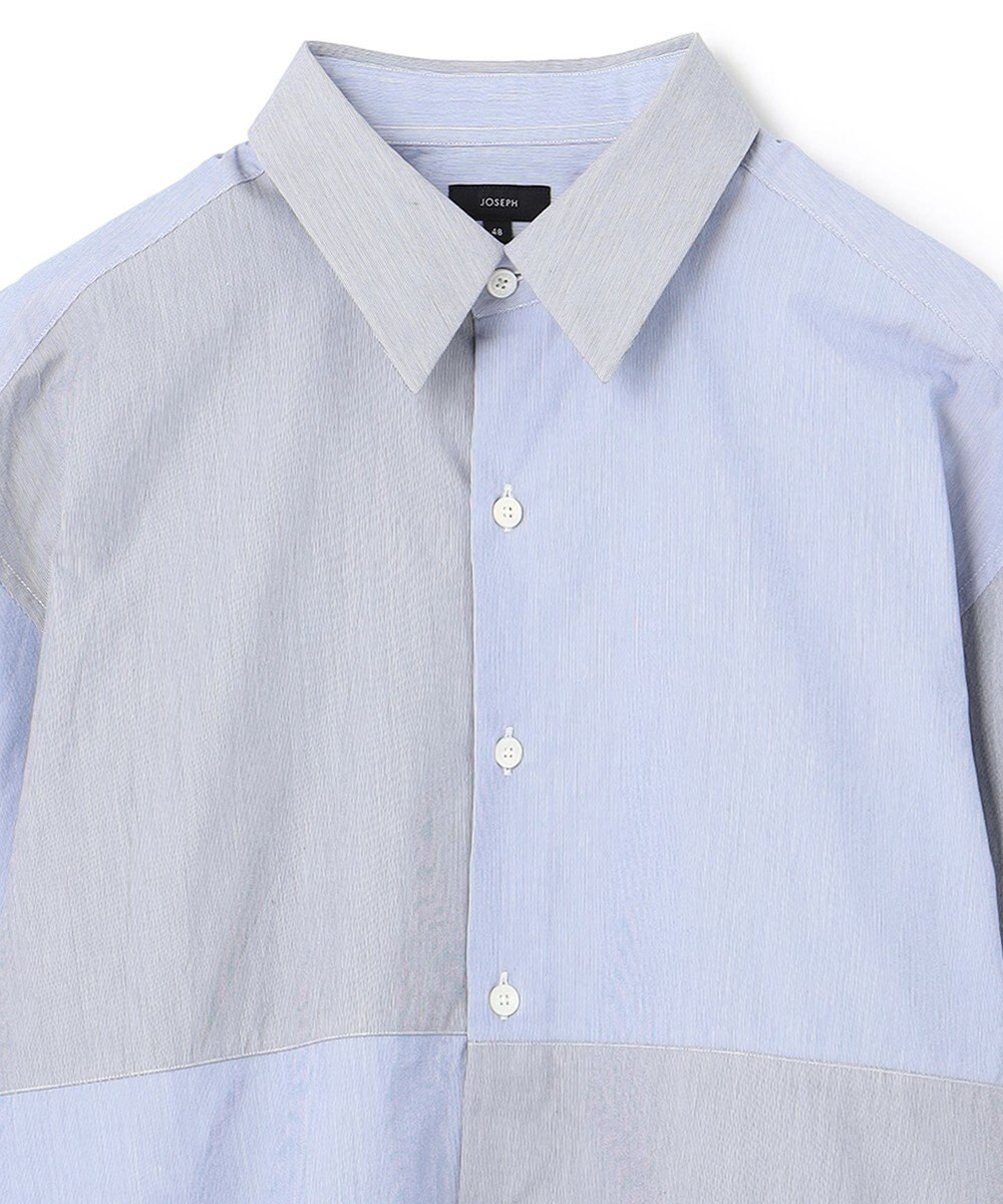 JOSEPH HOMME コットンナイロンブロック　シャツ 