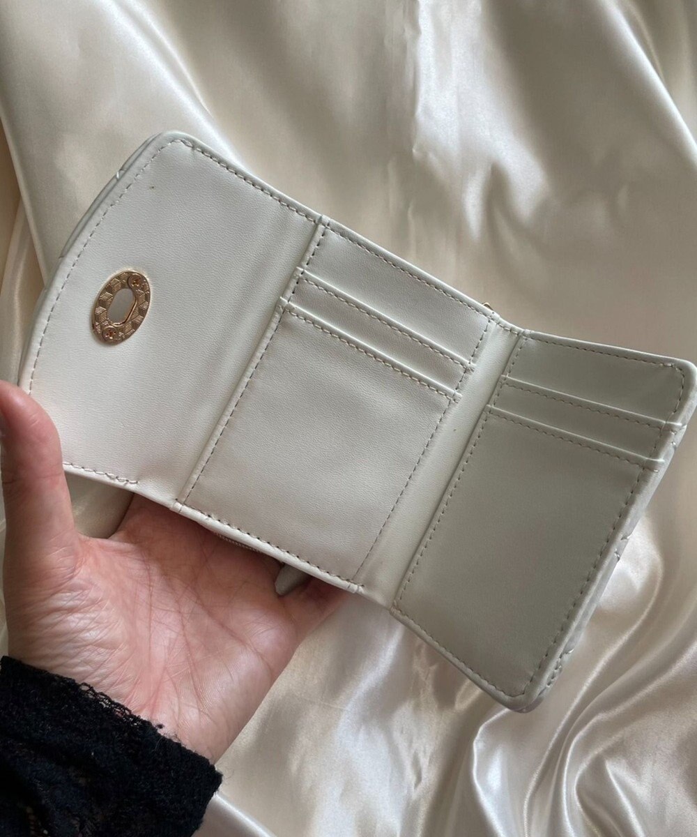 WEGO スタッズキルティングウォレット 