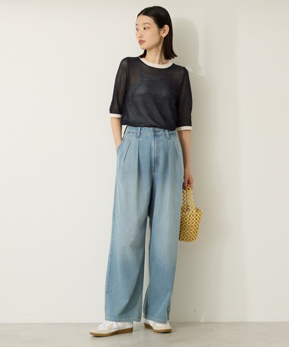 AMERICAN HOLIC メッシュニットリンガーＴシャツ 