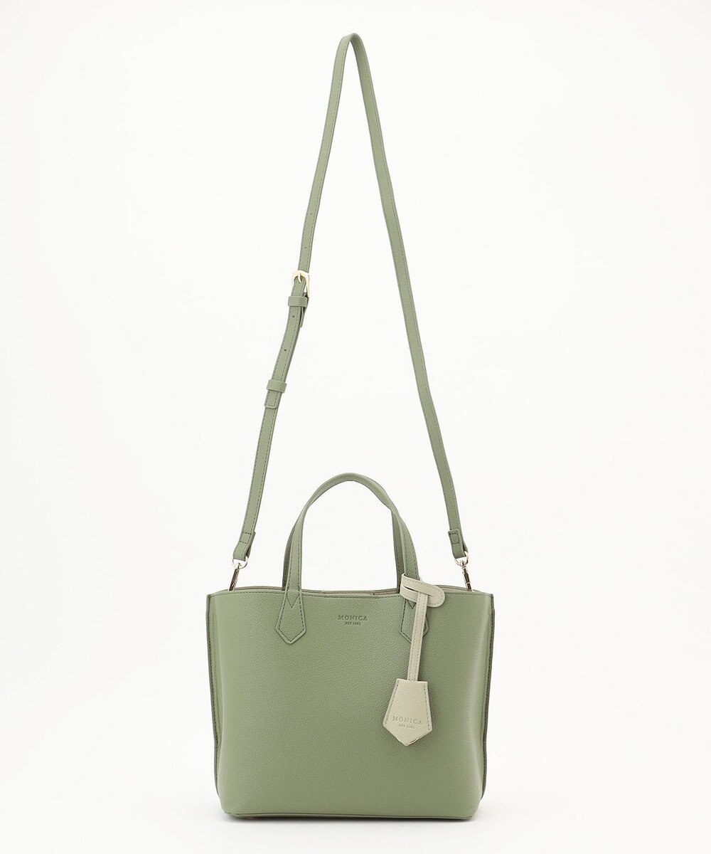 LA BAGAGERIE 【MONICA】バイカラーミディトートバッグ 