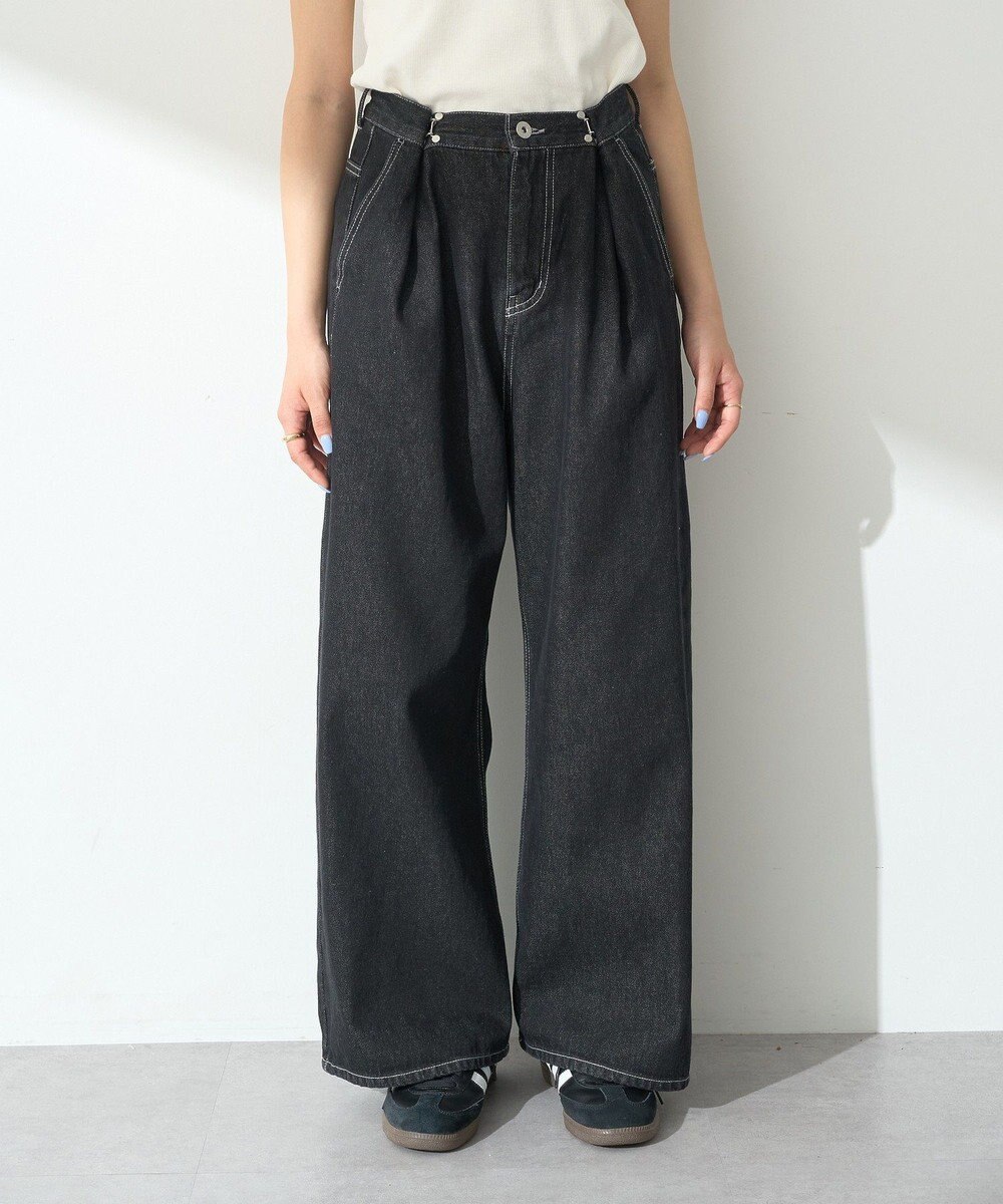 earth music&ecology タックホックデニムパンツ 