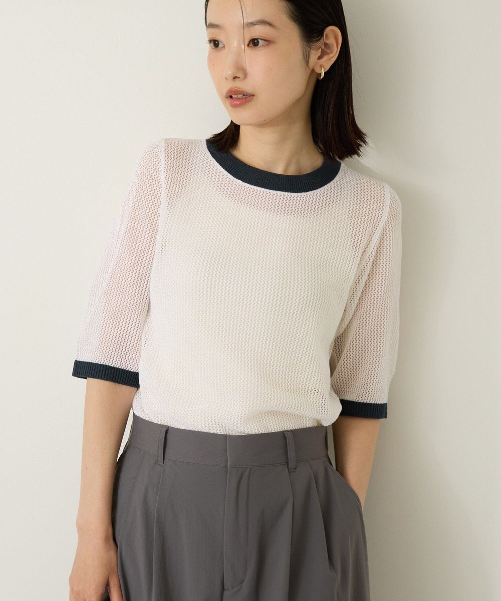 AMERICAN HOLIC メッシュニットリンガーＴシャツ 