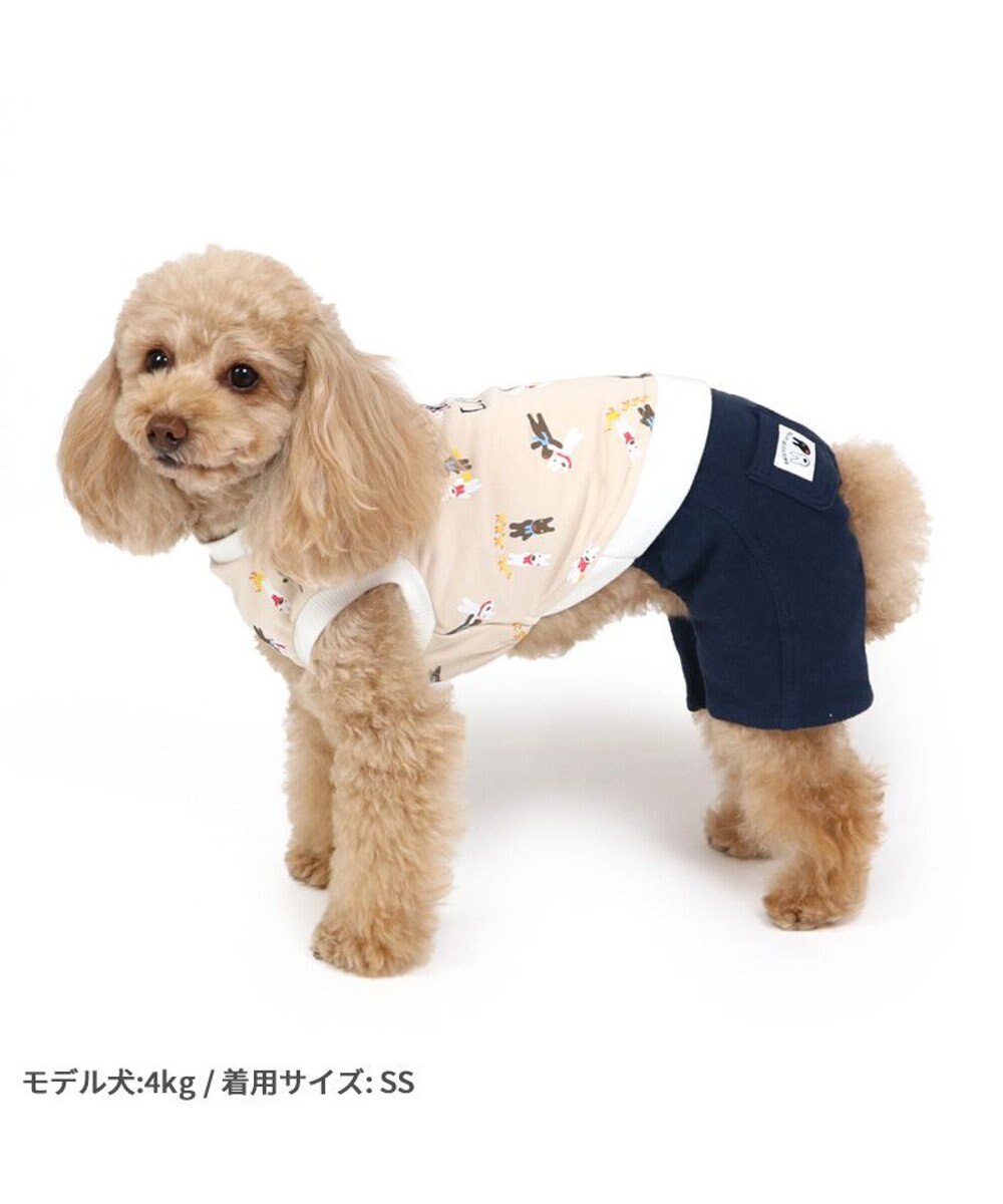 PET PARADISE リサとガスパール パンツ つなぎ 【小型犬】 青ポケット 
