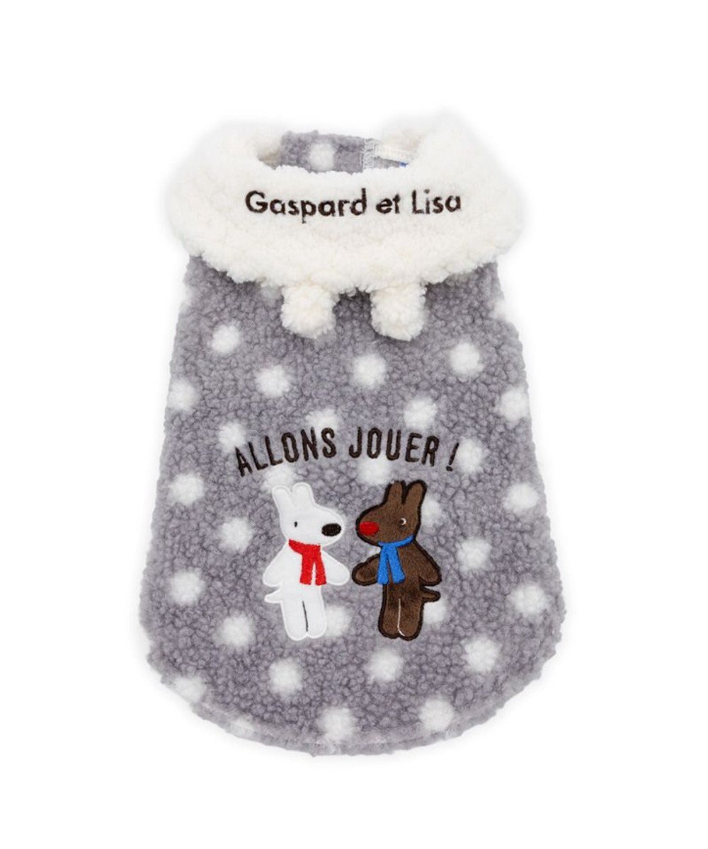 PET PARADISE リサとガスパール 水玉ボアベスト 中型犬 