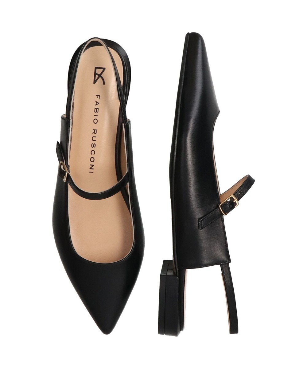 INTER-CHAUSSURES 【FABIO RUSCONI】ポインテッドワンストラップバックバンド 