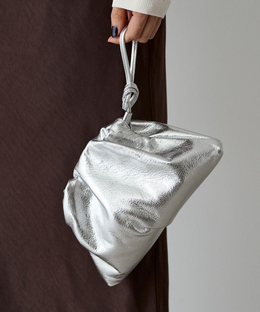 russet レザー巾着ミニショルダーバッグ(CE-1637) 