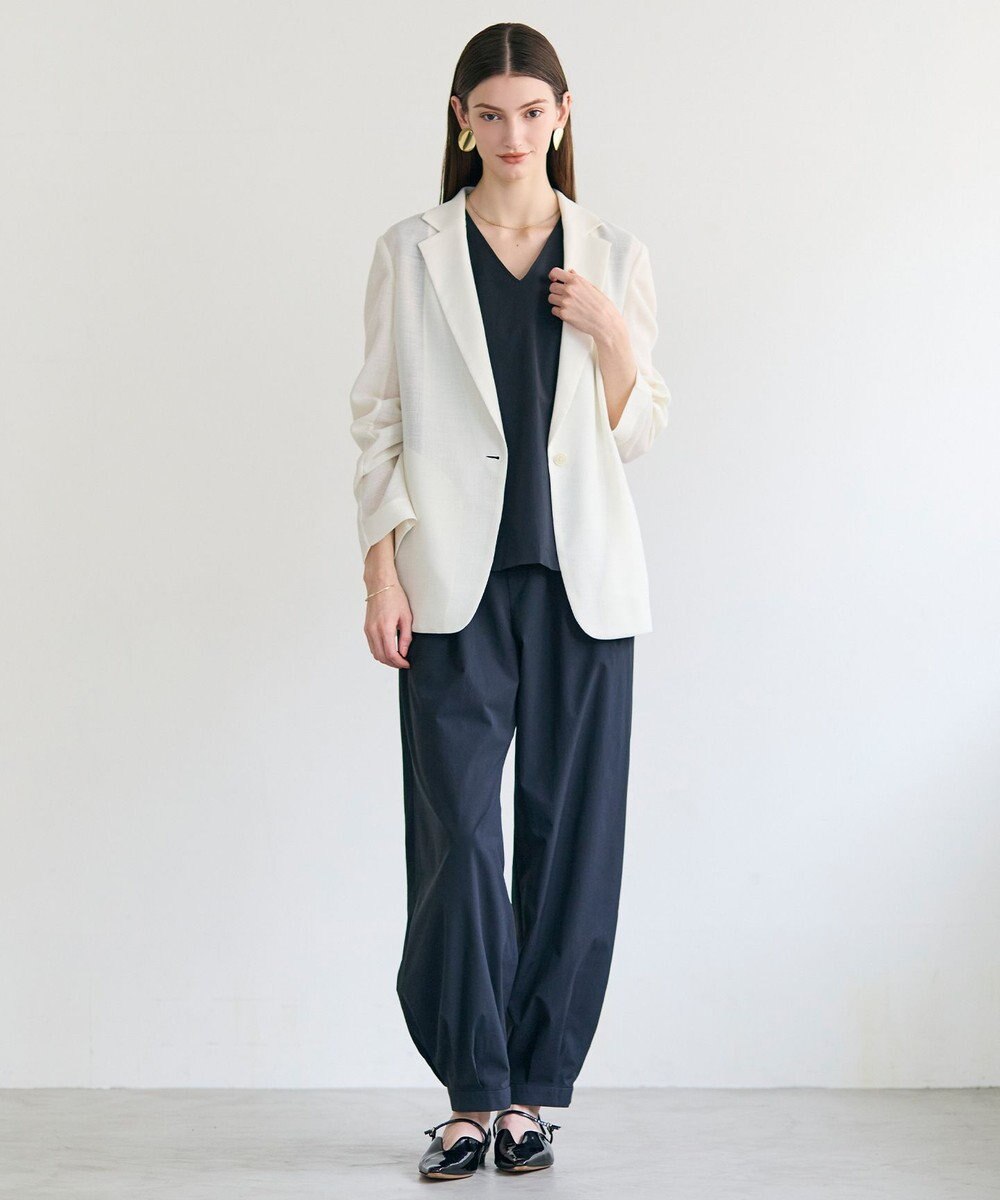 BEIGE， LIATRIS / シアー テーラードジャケット 