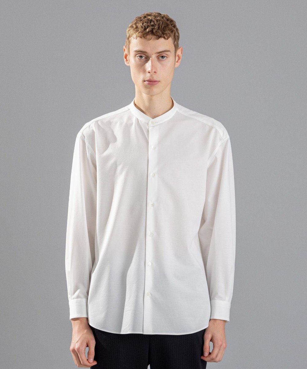 JOSEPH HOMME コンフォートクリアオックス　バンドカラーシャツ 
