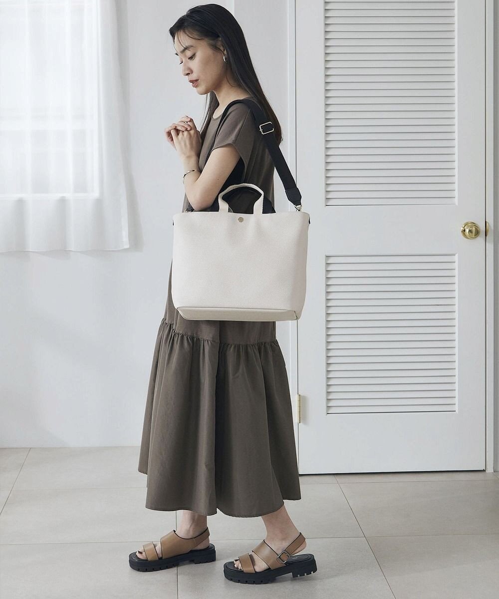 TOPKAPI 【Breath TOPKAPI】SCOTCH GRAIN スコッチグレイン プレーン 2トーンテープ ハンドル トートバッグ L 